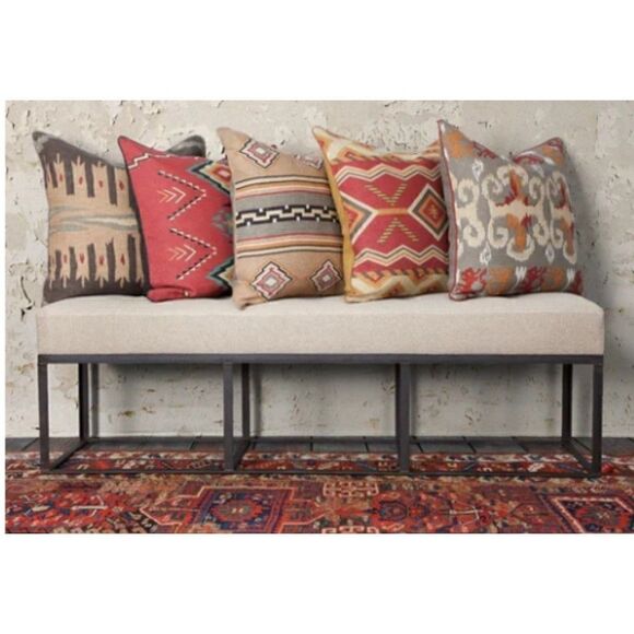 New Moon Mesa Square Linen Pillow Cover & Insert 22x22 - Picture 4 of 4